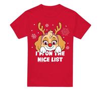(XXL, Red) Paw Patrol Mens Nice Christmas Skye T-Shirt