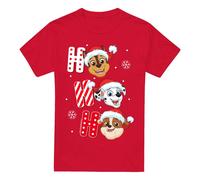 (XXL, Red) Paw Patrol Mens Santa Hat Christmas T-Shirt