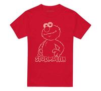 (XXL, Red) Sesame Street Unisex Adult Studmuffin T-Shirt