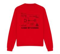 (XXL, Red) Star Trek Unisex Adult D7 Diagram Sweatshirt