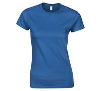 (XXL, Royal Blue) Gildan Womens/Ladies Softstyle Plain Ringspun Cotton Fitted T-Shirt