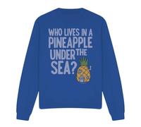 (XXL, Royal Blue) SpongeBob SquarePants Unisex Adult Pineapple Under The Sea Sweatshirt