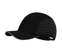 XXL Running Caps for Men, Quick Dry Baseball Cap Mesh Hats for Large Heads, Breathable & Lightweight Running Caps for Men, Black, XL-XXL