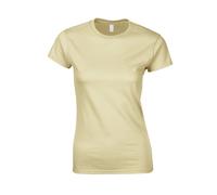 (XXL, Sand) Gildan Womens/Ladies Softstyle Ringspun Cotton T-Shirt