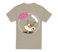 (XXL, Sand) SpongeBob SquarePants Mens Wink Sandy Cheeks Face T-Shirt