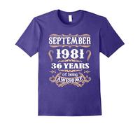 (XXL) September 1981 - 36th Birthday Gifts Funny Tshirt-Father's Day