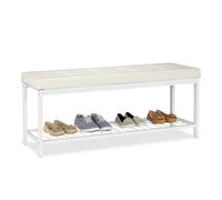Xxl shoe storage bench 1-tier Portable Shoe Storage Bench Padded Shoe Organizer