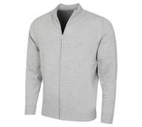 (XXL, Silver Marl) Calvin Klein Mens 2026 Cleveland Full Zip Premium Golf Sweater