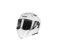 (XXL) Simpson Darksome Solid ECE 22.06 Flip-Up Helmet White