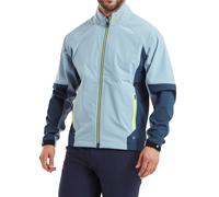 (XXL, Slate/Navy) Footjoy Mens HydroTour 4-Way Stretch Water Resistant Golf Jacket
