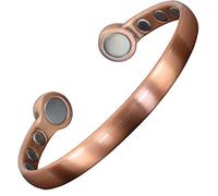 XXL Solid Copper Magnetic Bracelet Men Women Copper Bangle High Power Neodymium Magnets Unisex Adjustable Extra Large-HPCH (Wrists 24-26cm/9.5-10")