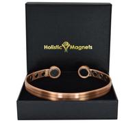XXL Solid Copper Magnetic Bracelet Men Women Copper Bangle Large High Power Neodymium Magnets Unisex Adjustable-HPH (XXL: Wrist 23-26cm/9-10")