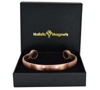 XXL Solid Copper Magnetic Bracelet Men Women Copper Bangle Large High Power Neodymium Magnets Unisex Adjustable Extra Large-HPCH (XXL: Wrist 23-26cm/9-10")