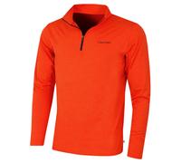 Calvin Klein Mens Newport Half Zip Sweater - Spicy Orange Marl - XXL