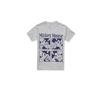 (XXL, Sport Heather) Disney Mens Mickey Mouse Pixelated T-Shirt