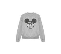 (XXL, Sport Heather) Disney Unisex Adult Best Dad Ever Mickey Mouse Sweatshirt