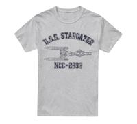 (XXL, Sport Heather) Star Trek Mens Stargazer Athletic T-Shirt