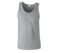 (XXL, Sports Grey) Gildan Mens Soft Tank Top