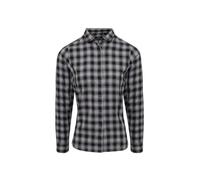 (XXL, Steel/Black) Premier Womens/Ladies Mulligan Checked Long-Sleeved Shirt