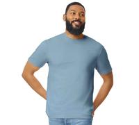 (XXL, Stone Blue) Gildan Mens Soft Style Ringspun T Shirt