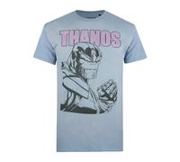 (XXL, Stone Blue) Marvel Mens Thanos T-Shirt