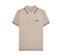 (XXL, Stone/Moon/Ocean/Winter Bloom) Lambretta Mens Twin Tip Polo Shirt
