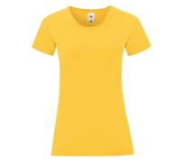 Fruit of the Loom Women's Iconic 150 T-Shirt in Yellow | Size: 2XL Fruit Of The Loom Yellow 2XL