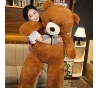 XXL Teddy Bear, 100 cm, Plush Toy, Cuddly Toy, Sleeping Pillow, Home Decoration, Companion for Hugging and Falling asleep, Gift for Boys, Girls, Girlfriend, Children, Boyfriend, Lovers (Dark Brown)