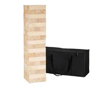 XXL tumbling tower giant garden party night games wooden blocks tumble