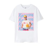 (XXL, White) Barbie Mens Kencore Short-Sleeved T-Shirt