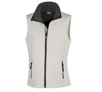 (XXL, White/Black) Result Womens/Ladies Softshell Body Warmer