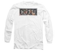 (XXL, White) Creed Unisex Adult Pep Talk Long-Sleeved T-Shirt