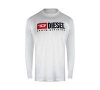 (XXL, White) Diesel Mens Division Cotton T-Shirt