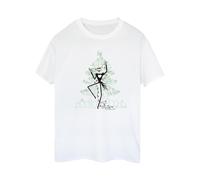 (XXL, White) Disney Womens/Ladies The Nightmare Before Christmas Tree Green Cotton Boyfriend T-Shirt