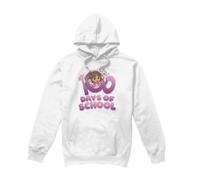 (XXL, White) Dora The Explorer Unisex Adult 100 Days Hoodie