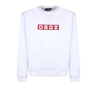 (XXL, White) DSquared2 Unisex Adult Block Logo Sweatshirt