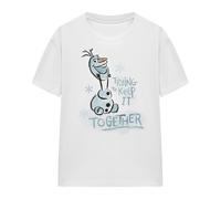 (XXL, White) Frozen Womens/Ladies Trying To Keep It Together Olaf T-Shirt