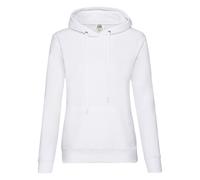 (XXL, White) Fruit Of The Loom Womens/Ladies Classic Hooded Lady Fit Sweatshirt