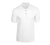 (XXL, White) Gildan Mens Jersey Polo Shirt