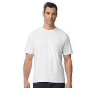 (XXL, White) Gildan Unisex Adult Softstyle Plain Midweight T-Shirt