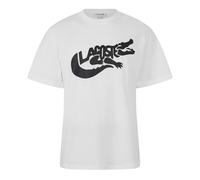 (XXL, White) Lacoste Mens Croc Script Graphic Logo Classic T-Shirt