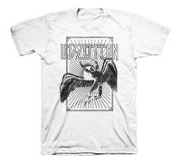 (XXL, White) Led Zeppelin Icarus Burst T Shirt