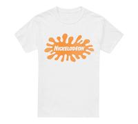(XXL, White) Nickelodeon Mens Retro Splat Logo T-Shirt
