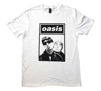 (XXL, White) Oasis Noel And Liam Boxed Photo T Shirt