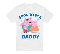 (XXL, White) Peppa Pig Mens Soon To Be Daddy Pig T-Shirt