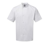 Premier Men's Essential Short Sleeve Chefs Jacket in White | Size: 2XL Premier White 2XL