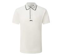 (XXL, White) Slazenger Mens Performance Regular Short-Sleeved Polo Shirt