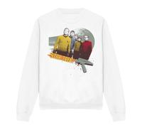 (XXL, White) Star Trek Unisex Adult Strange New Worlds Sweatshirt