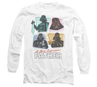 (XXL, White) Star Wars Mens A Most Impressive Father Long-Sleeved T-Shirt