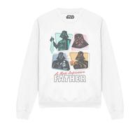 (XXL, White) Star Wars Unisex Adult A Most Impressive Father Sweatshirt